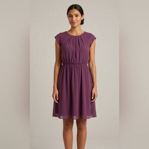 Reitmans Size M Elegant Purple Chiffon  Dress
